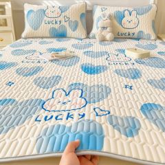 夏季乳胶凉席冰丝席可机水洗三件套180*200cm   原价119元